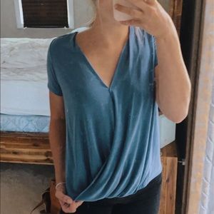 deep v-neck blue shirt! make me an offer :)
